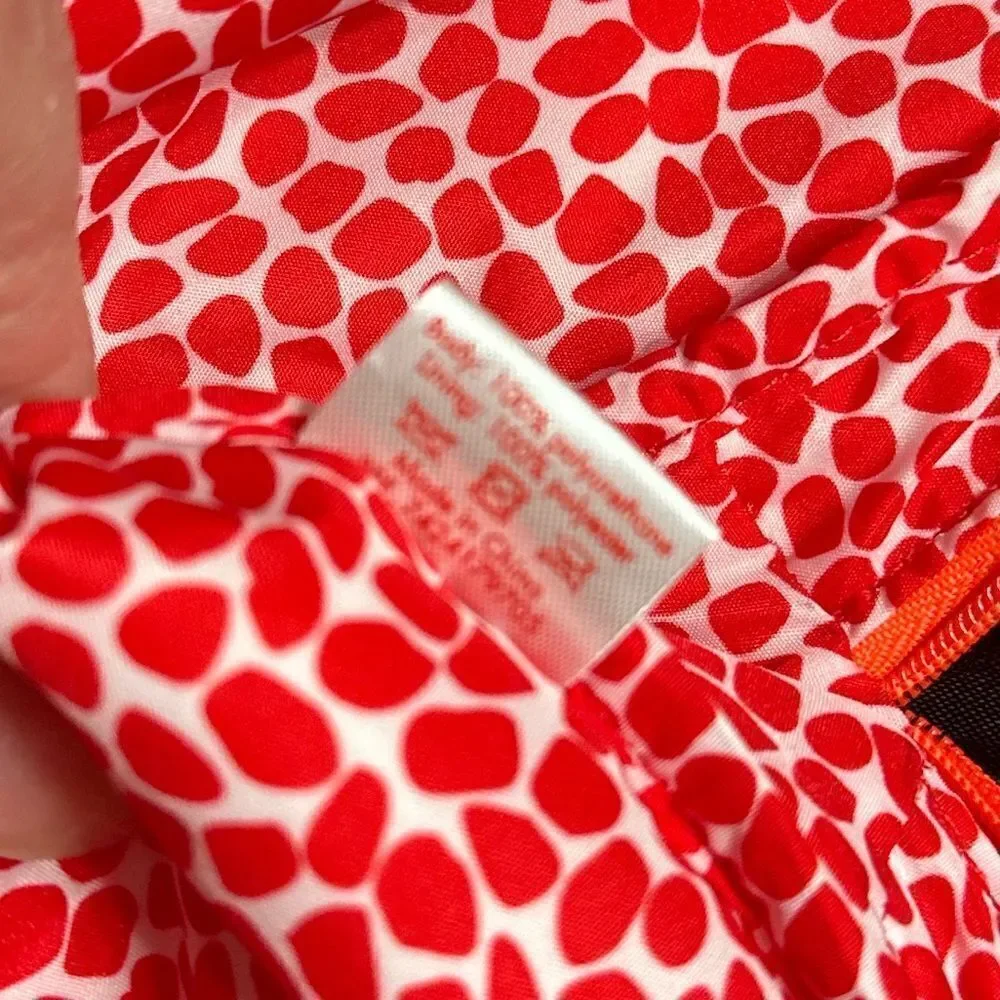Kenzo Red Rubber Cosmetic Travel Bag